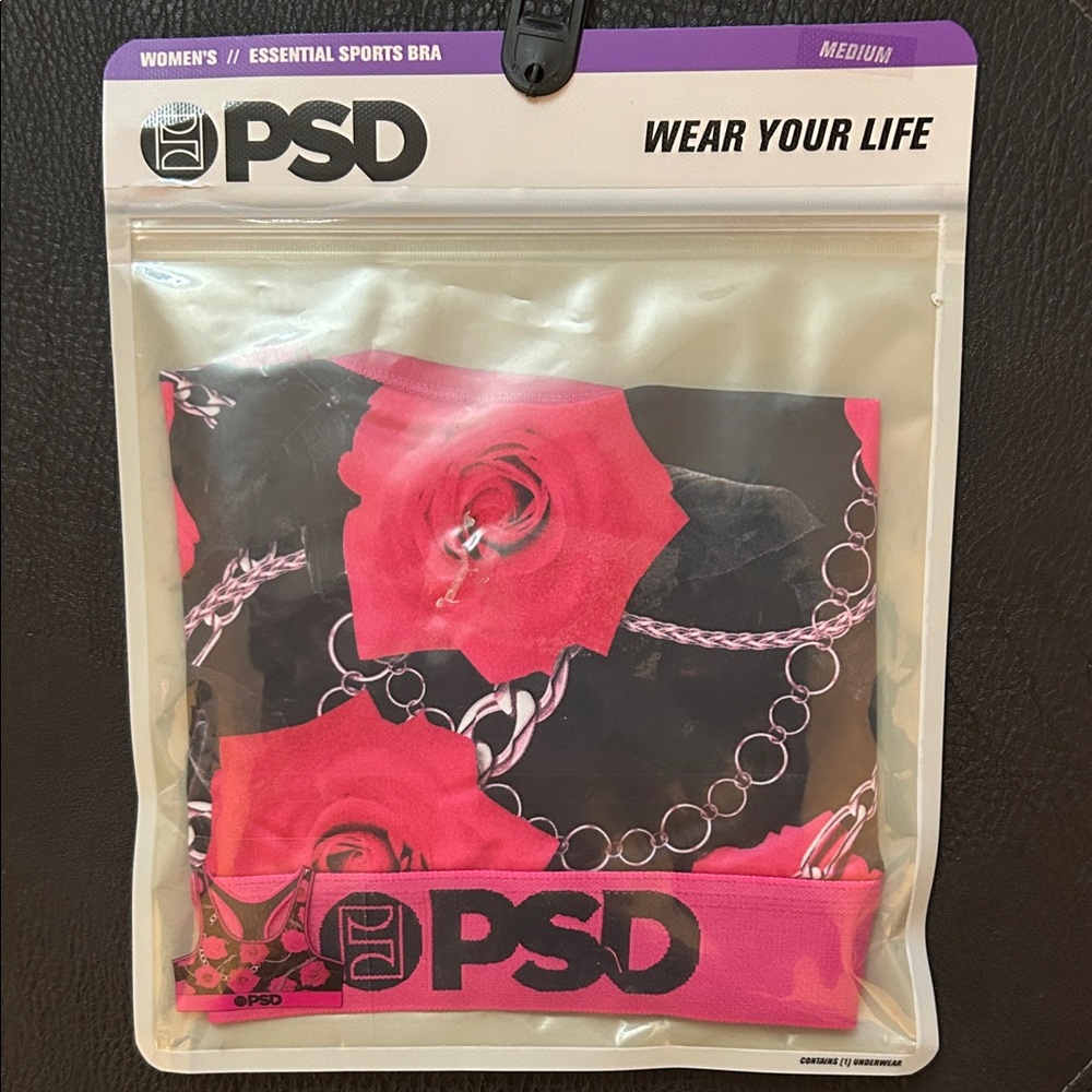 PSD Women's Floral Pink Sports Bra
